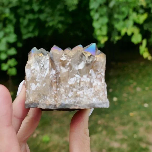 Titanium Aura Quartz Crystal - Picture 8 of 10